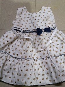 Cute Floral Print Baby Dress