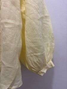 Zara Linen Ramie Button Up Blouse