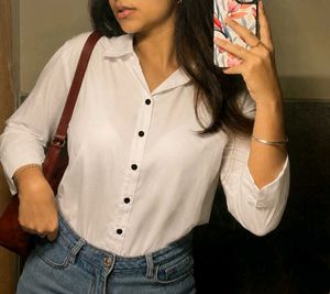 Off-White Button-Up Shirt