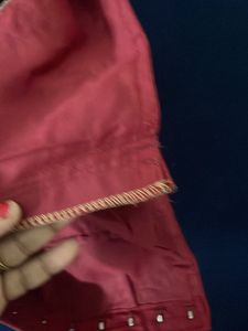 Embroidered Maroon Blouse