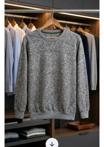 Men's Grey Melange Sweatshirt