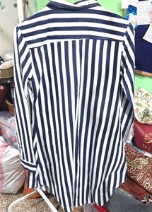 Striped Button-Up Shirt
