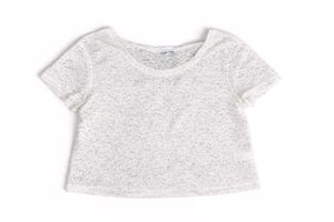 Elegant White Lace Cropped Top