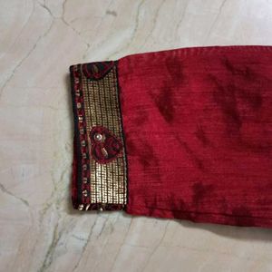 Designer Maroon Blouse