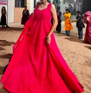Beautiful Pink Ethnic anarkali set