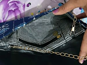 Chic Floral Print Clutch Bag