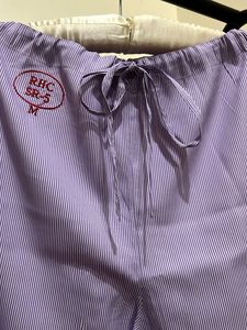 pin stripped Light Purple straight Pants