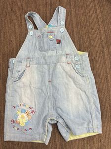 3 Striped Baby Overalls
