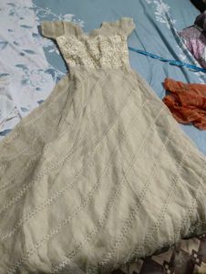 beautiful gown with cancan