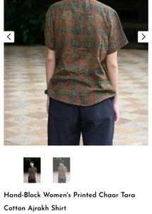 Printed Cotton Ajrakh shirt