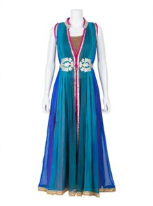Stunning Teal & Blue Ethnic shrug