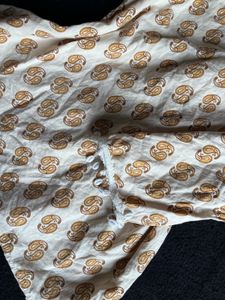 Cream Paisley Print Kurta