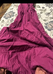 Magenta Ethnic Gown unused plain
