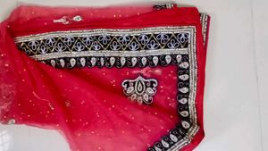Stunning Purple Velvet Lehenga choli.