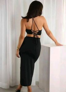 Chic Black Two-Piece Set
