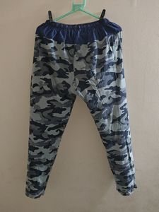 Women Night Payjama Stretchable Blue Shade