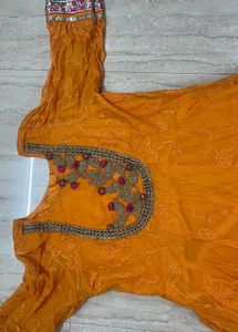Stunning Yellow Anarkali Gown