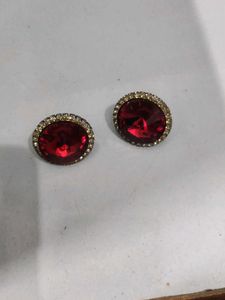 maroon Necklace &amp; Earring Set