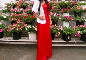 Elegant Red Satin Maxi Dress