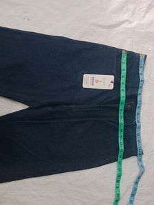 Stylish Blue Denim Straight Leg Pants