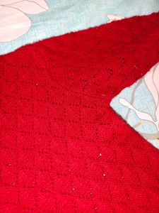 Red Knit Sweater dress