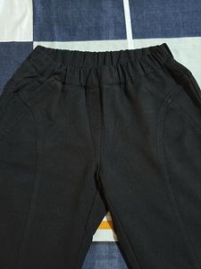 Black Elastic Waist Pants