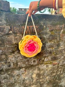 Handmade 3D  Ombre rose bag
