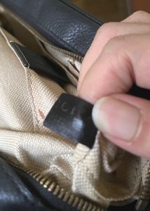 Gucci black leather crossbody bag