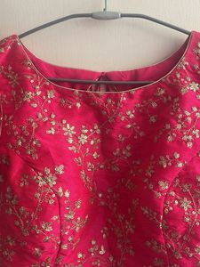 Stunning Pink Embroidered Blouse