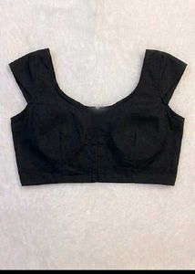 Classic Black V-Neck Crop Top