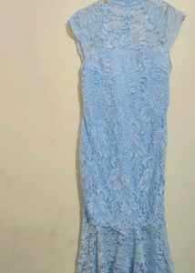 Light Blue Fishtail Dress For 36 Bust