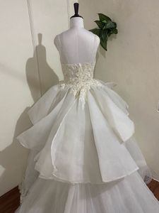 Elegant Tiered Wedding Gown