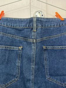 Denim mini skirt for plus size women