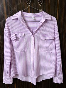Chic Striped Button-Up Blouse