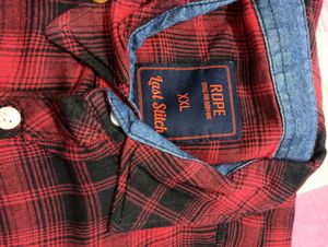 Red &amp; Black Checked Shirt