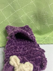 Cute Purple Crochet Wallet