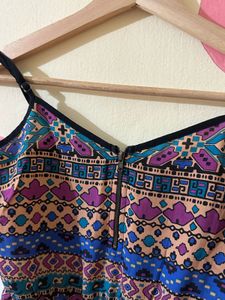 Boho Print Spaghetti Strap Dress