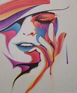 Abstract Face Art Print