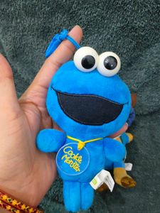 Sesame Street Cookie Monster Plush Keychain