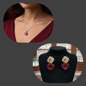 Ruby Red Jewelry Set