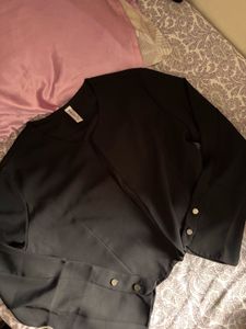Chic Black Asymmetrical Top