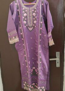 Premium Embroidery Straight Suit