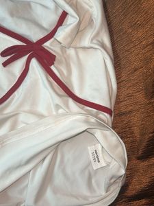 Cute White Top with Red Trim