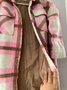 Imported Pink Plaid Shacket