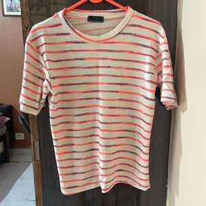 Striped Knit Tee