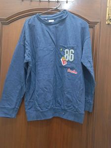 Blue Graphic Sweatshirt