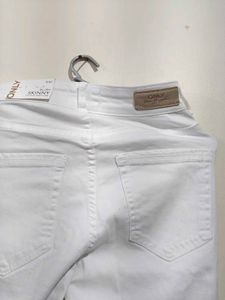 White Bootcut Jeans
