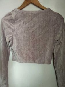 Chic Velvet Crop Top
