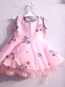 Adorable Pink Floral Party Dress