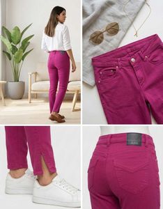 Stylish Pink High-Waisted Jeans